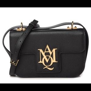 ALEXANDER MCQUEEN Crossbody clutch strap shoulder bag black